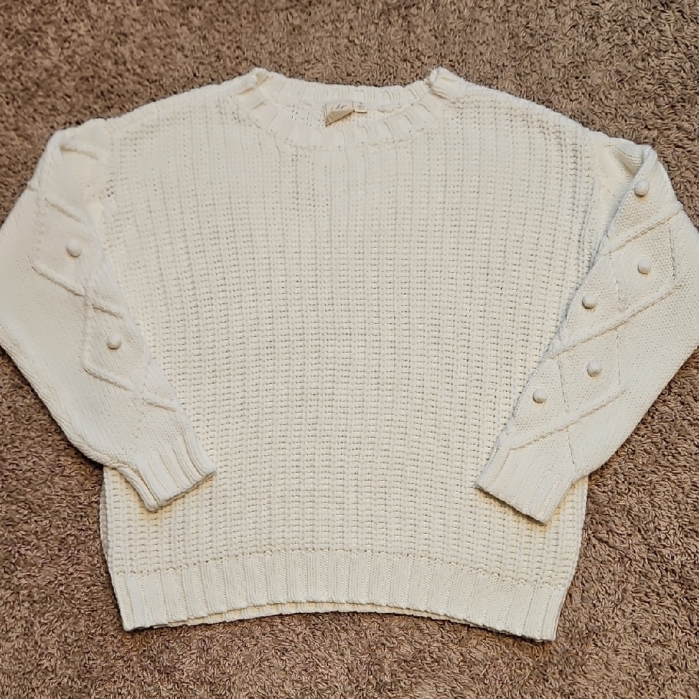 White Crow Cotton Blend Sweater